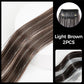 ✨ Clip-In Hair Extensions with Tinsel: Instant Volume & Length, Invisible Clips, 63cm, Synthetic