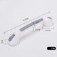 🛁 Suction Grab Bar: No-Drill, Tool-Free, Waterproof, Reusable, for Bathroom & Shower Safety