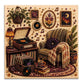 💎 Diamond Art Kit: Room-Themed, Precision Drills, Relaxing Hands-On Hobby, Display-Worthy Decor
