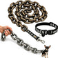 🐕 Giant Chain Pet Leash: Lightweight PE, Realistic Iron Look, Comedy Walk