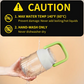 🥤 Portable Blender: 12-Blade, 1000ml, Digital Display, USB Rechargeable, Dual-Lid