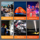 🏕️ LED Solar Camping Light: Solar + USB Charging, 6 Brightness Levels, LCD Display, Power Bank