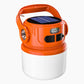 🏕️ LED Solar Camping Light: Solar + USB Charging, 6 Brightness Levels, LCD Display, Power Bank