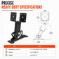 🏠 Heavy-Duty Roof Mounting Bracket: Adjustable Slope, Steel