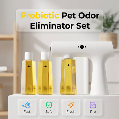 🐾 Probiotic Pet Odor Eliminator: Instant Urine Neutralizer, Micro-Mist, for Beds