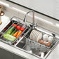 🍽️ Expandable Sink Drainer Basket: Stainless Steel, Quick-Drain, Non-Slip, Fits 42.5-55cm Sinks