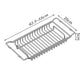 🍽️ Expandable Sink Drainer Basket: Stainless Steel, Quick-Drain, Non-Slip, Fits 42.5-55cm Sinks