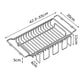 🍽️ Expandable Sink Drainer Basket: Stainless Steel, Quick-Drain, Non-Slip, Fits 42.5-55cm Sinks