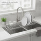 🍽️ Expandable Sink Drainer Basket: Stainless Steel, Quick-Drain, Non-Slip, Fits 42.5-55cm Sinks