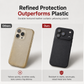 🛡️ Textured Leather Phone Case: Shockproof, Metal Camera Guard, Non-Slip, for iPhone 15-18 Pro Max
