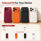 🛡️ Textured Leather Phone Case: Shockproof, Metal Camera Guard, Non-Slip, for iPhone 15-18 Pro Max