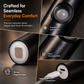 💡 Cat Eye Motion Sensor Wall Light: Dual Beam, Rechargeable, No Wires, for Hallway & Stairs