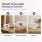 💧 Mini Reusable Dehumidifier: Silica Gel, Visual Moisture Tracking, USB Rechargeable