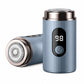 🪒 Mini Travel Shaver: LED Power Display, High-Speed Motor, IPX7 Waterproof, Stainless Steel Blades