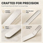 🧈 3-in-1 Butter Knife: Spreader, Serrated Edge & Shredding Holes, 304 Stainless Steel, 16cm