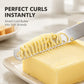 🧈 3-in-1 Butter Knife: Spreader, Serrated Edge & Shredding Holes, 304 Stainless Steel, 16cm