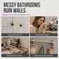 🛁 Double Folding Towel Rack: Vacuum Suction, No Drilling, Space Aluminum, Rustproof, Space-Saving