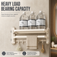 🛁 Double Folding Towel Rack: Vacuum Suction, No Drilling, Space Aluminum, Rustproof, Space-Saving