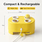 🐱 Interactive Cat Toy: Pop-Up Pom-Poms, Rotating Feather, 3 Modes, Type-C, Whisper-Quiet