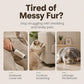 🐱 2-in-1 Cat Groomer & Feather Teaser: Wall-Mounted, Self-Grooming Brush, No Floor Space