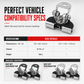 📢📢50% OFF !! 🔧 No-Drill Hood Light Brackets: Stainless Steel, Multi-Angle Swivel, Damage-Free Clamp Mount