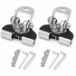 📢📢50% OFF !! 🔧 No-Drill Hood Light Brackets: Stainless Steel, Multi-Angle Swivel, Damage-Free Clamp Mount