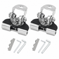 📢📢50% OFF !! 🔧 No-Drill Hood Light Brackets: Stainless Steel, Multi-Angle Swivel, Damage-Free Clamp Mount
