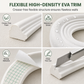 🏠 EVA Self-Adhesive Wall Trim: Peel & Stick, Flexible Foam, No Tools, for Borders & Panels