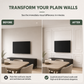 🏠 EVA Self-Adhesive Wall Trim: Peel & Stick, Flexible Foam, No Tools, for Borders & Panels