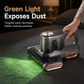 🛏️ Cordless Mattress Vacuum: 15KPa Suction, Green Light Dust Display, Double Cup, Washable