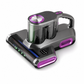 🛏️ Cordless Mattress Vacuum: 15KPa Suction, Green Light Dust Display, Double Cup, Washable