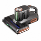 🛏️ Cordless Mattress Vacuum: 15KPa Suction, Green Light Dust Display, Double Cup, Washable