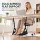 🦶 Flat Support Travel Footrest: Bamboo Base, Memory Foam, Breathable Mesh