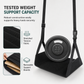 🦶 Flat Support Travel Footrest: Bamboo Base, Memory Foam, Breathable Mesh