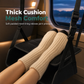🦶 Flat Support Travel Footrest: Bamboo Base, Memory Foam, Breathable Mesh