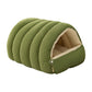🐾 Plush Pet Cave Bed: Semi-Enclosed, Extra-Thick, Adjustable Privacy, for Warmth & Comfort