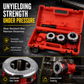 🔧 Manual Pipe Threading Ratchet Set: Alloy Steel Dies, Reversible, Cast Iron