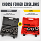 🔧 Manual Pipe Threading Ratchet Set: Alloy Steel Dies, Reversible, Cast Iron
