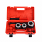 🔧 Manual Pipe Threading Ratchet Set: Alloy Steel Dies, Reversible, Cast Iron
