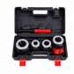 🔧 Manual Pipe Threading Ratchet Set: Alloy Steel Dies, Reversible, Cast Iron