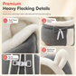 🐱 Warm Fleece Pet Carrier: Hand Pouch, Dual Shoulder Straps, Winter Travel, Cozy & Secure