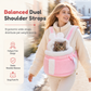 🐱 Warm Fleece Pet Carrier: Hand Pouch, Dual Shoulder Straps, Winter Travel, Cozy & Secure