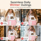🐱 Warm Fleece Pet Carrier: Hand Pouch, Dual Shoulder Straps, Winter Travel, Cozy & Secure
