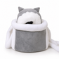 🐱 Warm Fleece Pet Carrier: Hand Pouch, Dual Shoulder Straps, Winter Travel, Cozy & Secure