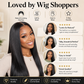 💇 Long Straight Synthetic Wig: Pre-Plucked Hairline, Middle Part, Heat-Resistant, Breathable Cap