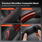 🚗 Steering Wheel Cover: Non-Slip Leather, Hexagonal Grip, Palm Massage, 15" Universal