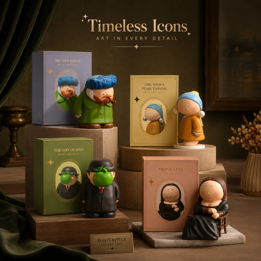 🎁 Artful Blind Box Figurine: Surprise Unboxing, Smooth PVC, 12cm, for Desk, Shelf & Gifting