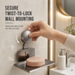 🧼 Vacuum Suction Soap Dish: V-Shaped Drainage, Rustproof Aluminum, No Drilling, Twist-Lock