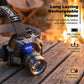 🔦 Rechargeable LED Headlamp: 200-500m Beam, 3000mAh, Type-C, Weatherproof, for Night Fishing