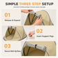 ⛺ Pet Outdoor Tent: One-Second Spring Opening, Scratch-Resistant, Portable, for Camping & Grass